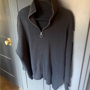 Black Half-Zip Men's Sweater